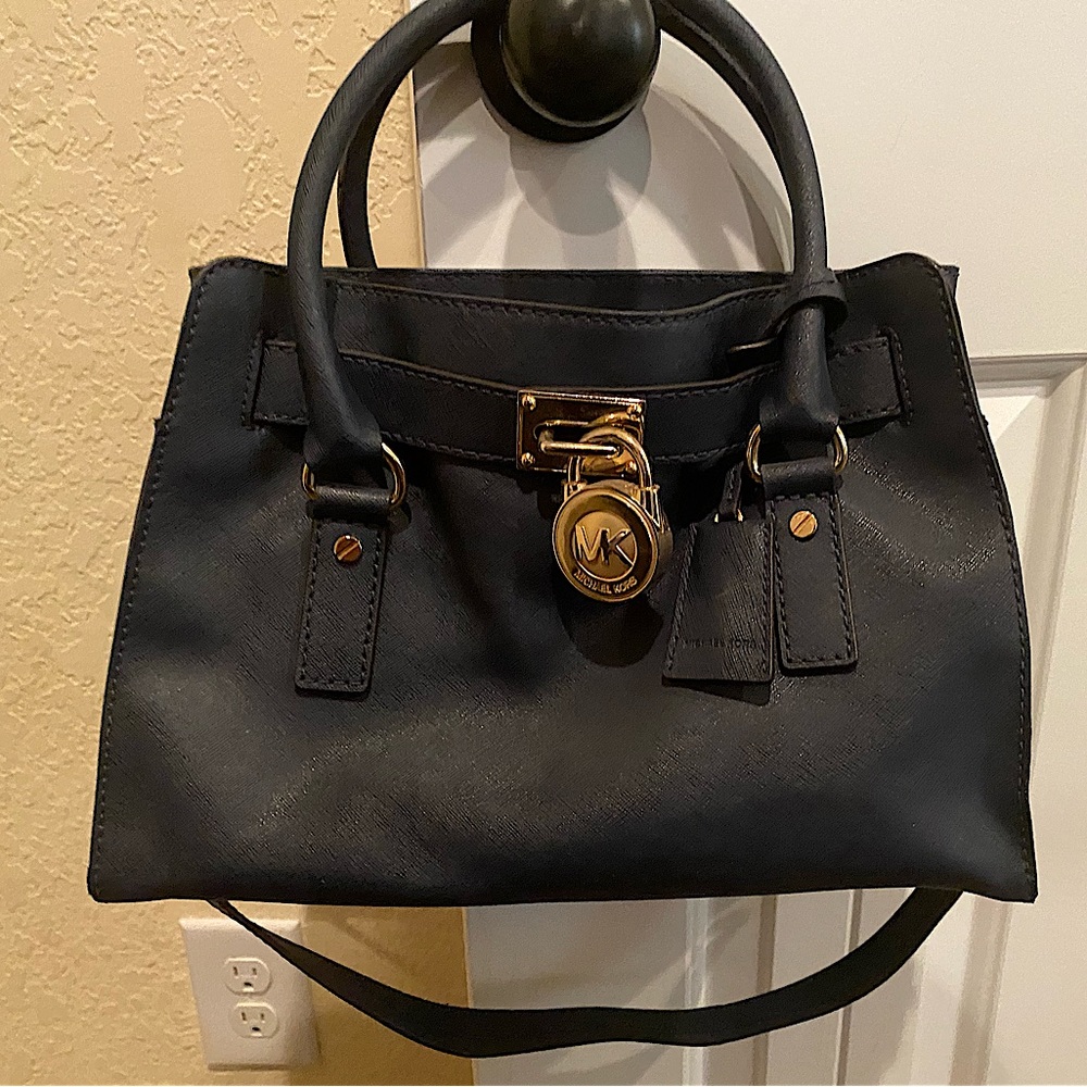 Michael Kors navy blue handbag